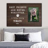 Best Friends Are Never Forgotten - Personalized Dog Poster 102021