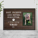 Best Friends Are Never Forgotten - Personalized Dog Poster 102021
