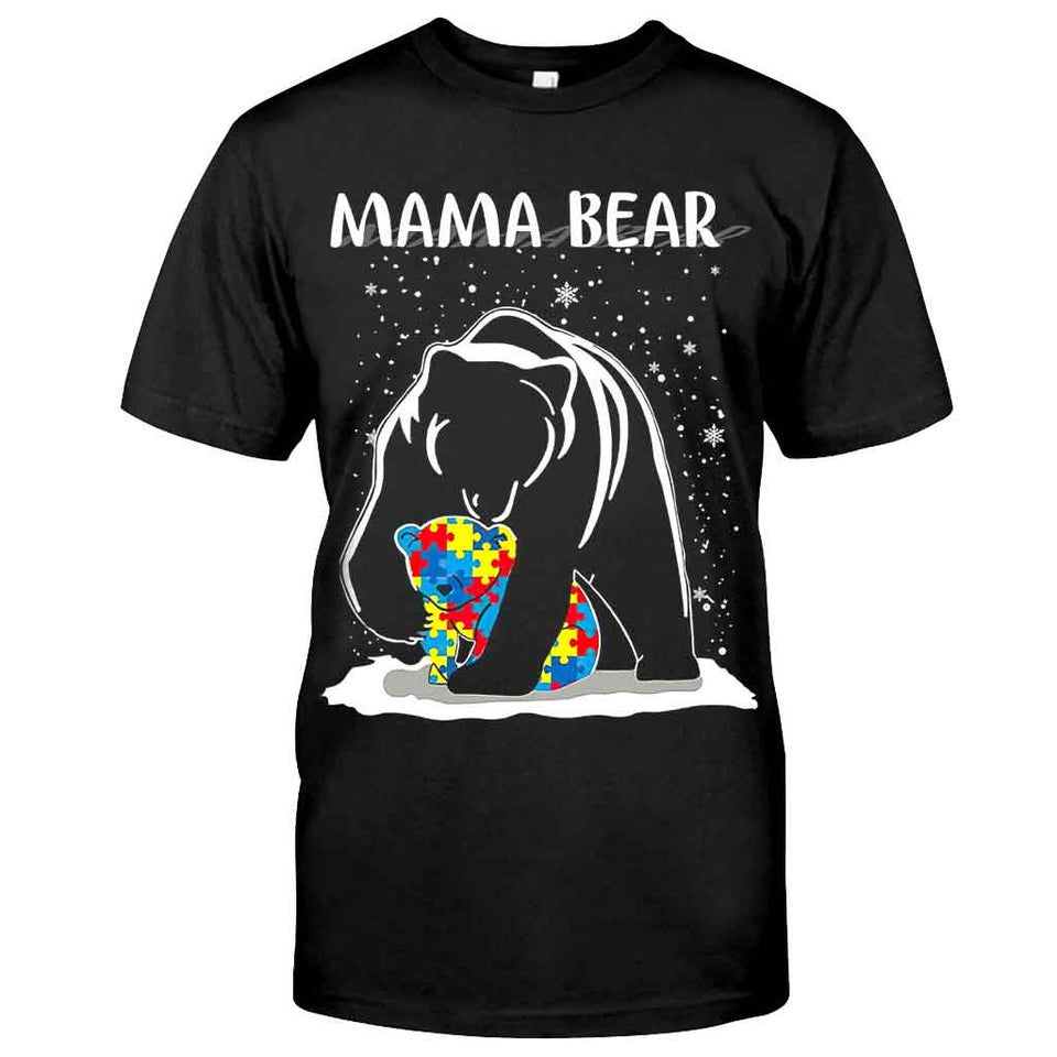 T-shirt et sweat à capuche « Maman Ours » – Sensibilisation à l’autisme 112021