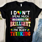 T-shirt et sweat à capuche « Je suis brillant » pour la sensibilisation à l'autisme 112021