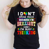 T-shirt et sweat à capuche « Je suis brillant » pour la sensibilisation à l'autisme 112021