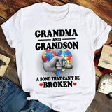 T-shirt et sweat à capuche « Grand-mère et petit-fils » pour la sensibilisation à l'autisme 112021