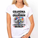 T-shirt et sweat à capuche « Grand-mère et petit-fils » pour la sensibilisation à l'autisme 112021
