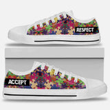 Acceptez le respect - Chaussures basses de sensibilisation à l'autisme 112021