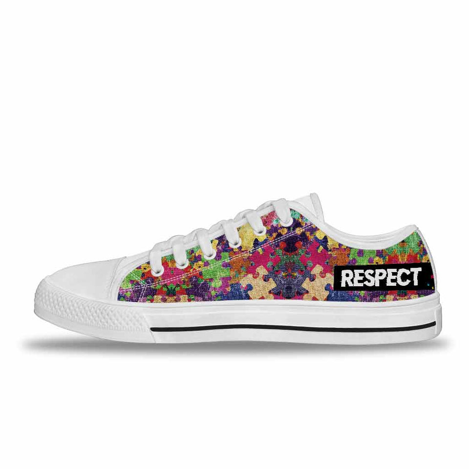 Acceptez le respect - Chaussures basses de sensibilisation à l'autisme 112021