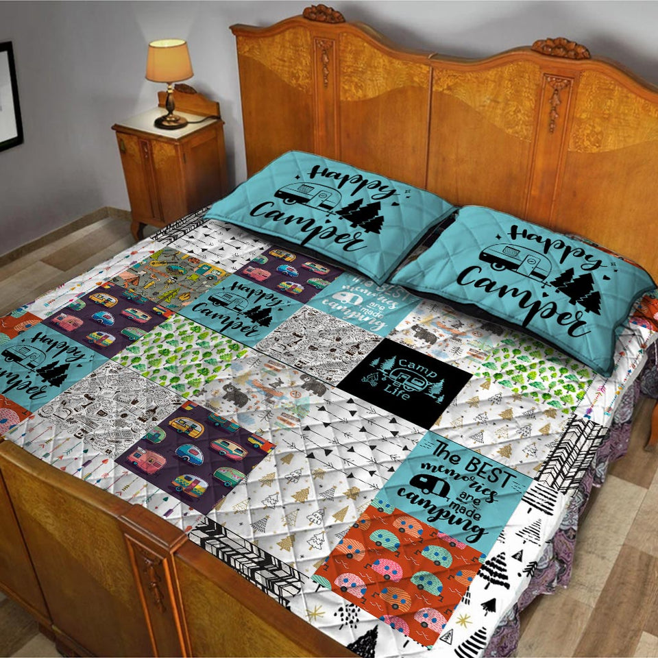 Happy Camper -  Camping Quilt Set 112021