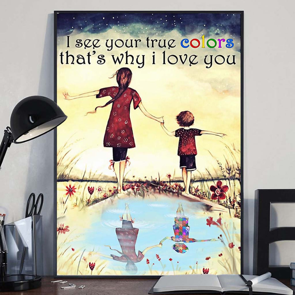 J'aime une personne autiste - Affiche de sensibilisation à l'autisme 112021