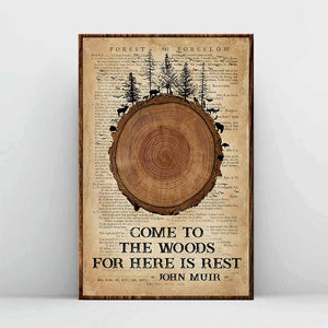 Come To The Woods - Camping Poster 112021