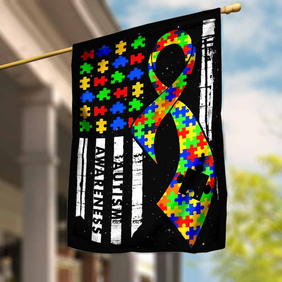 Sensibilisation à l'autisme - Drapeau de la maison 112021