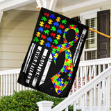 Sensibilisation à l'autisme - Drapeau de la maison 112021