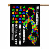 Sensibilisation à l'autisme - Drapeau de la maison 112021