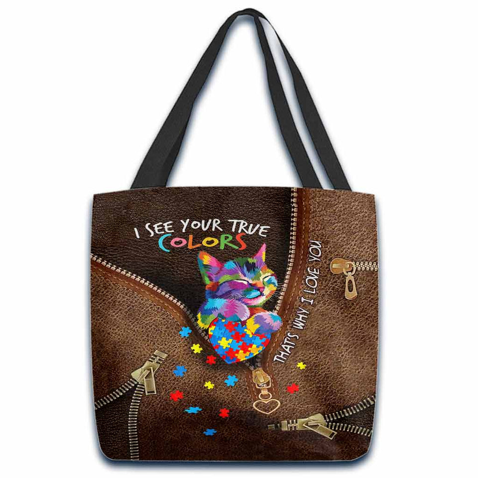 J'aime une personne autiste - Sac fourre-tout de sensibilisation à l'autisme 1121