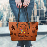 Sac en cuir personnalisé Mama Bear - Sensibilisation à l'autisme 112021