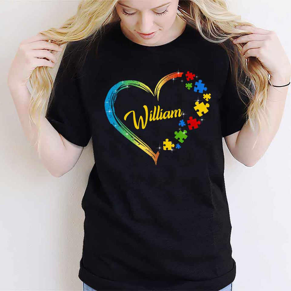 Sensibilisation à l'autisme - T-shirt et sweat à capuche personnalisés 1121