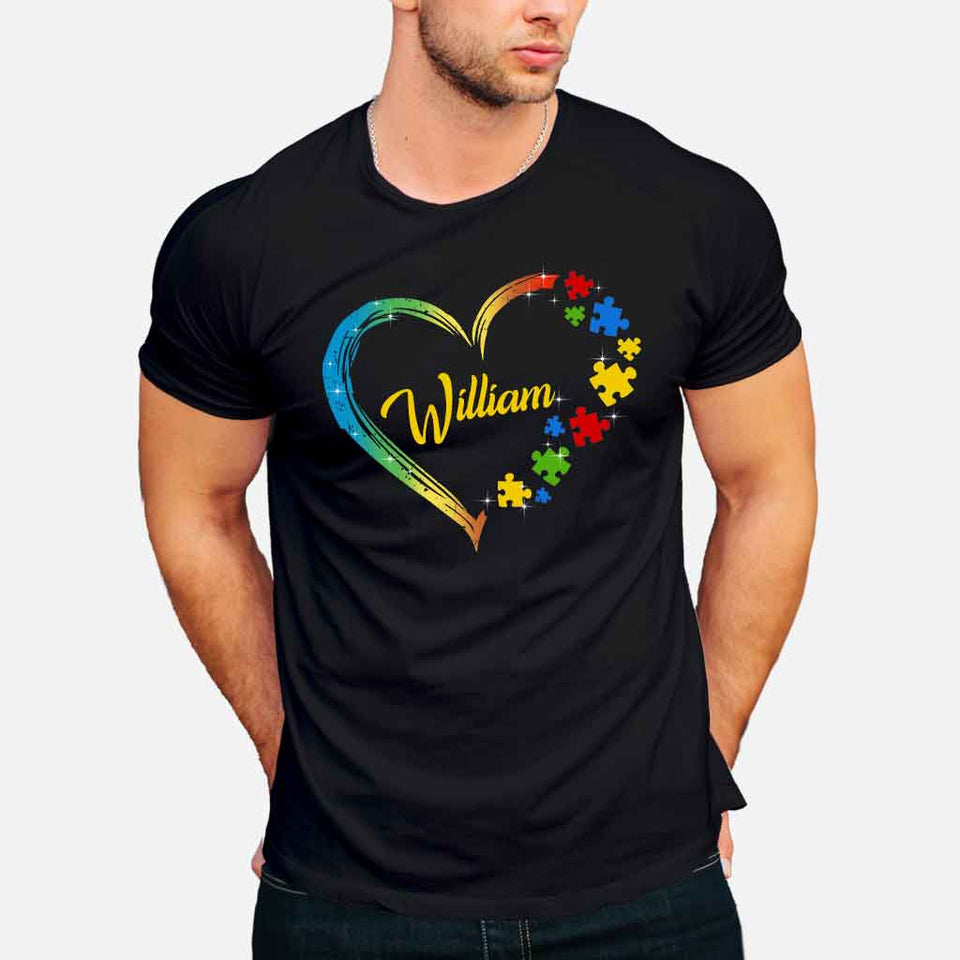 Sensibilisation à l'autisme - T-shirt et sweat à capuche personnalisés 1121