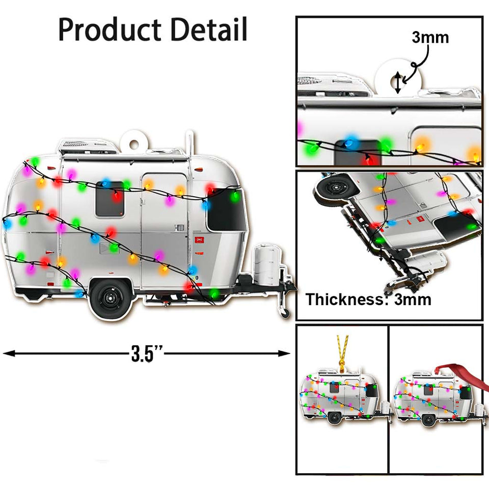 Camping Items Collection - Christmas Camping Ornament (Printed On Both Sides)