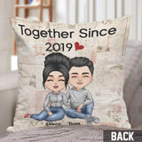Together Since - Personalized Couple Throw Pillow