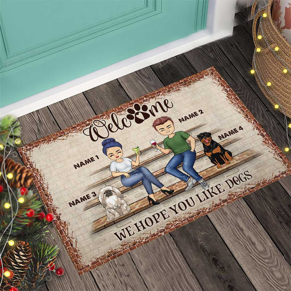 We Hope You Brought - Personalized Couple Doormat