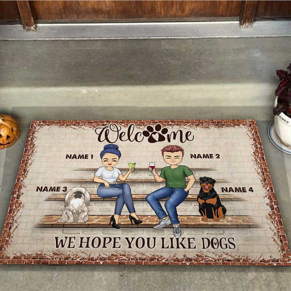 We Hope You Brought - Personalized Couple Doormat