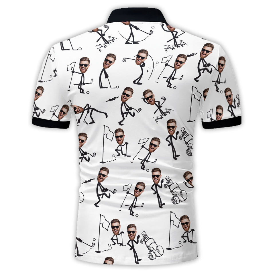The Perfect Christmas Gift For Star Golf Dad, Uncle, Husband... - Personalized Golf Polo Shirt