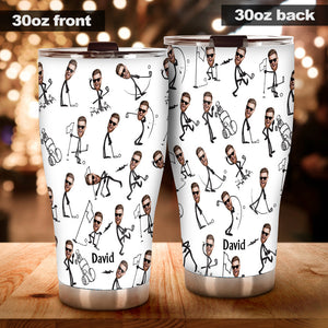 Funny Gift For Golf Dad, Uncle, Husband, Son... - Personalized Golf Tumbler
