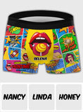 Valentine Is Coming - Personalized Couple Men’s Boxer Briefs