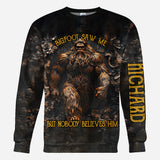 Bigfoot Saw Me - Personalized Camping All Over Shirt