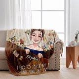 And Into The Sewing Room I Go - Personalized Sewing Blanket