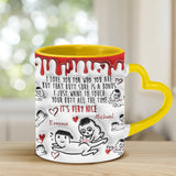 Your Butt Is Bonus - Personalized Couple Heart Handle Mug