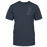 Custom Line Art - Personalized Grandpa Embroidered T-shirt
