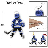 Any Name and Number - Personalized Hockey Custom Shaped Ornament
