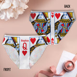 King And Queen - Personalized Couple Women Briefs & Men Boxer Briefs