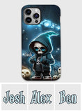 Cool Dude - Personalized Skull Full Print Phone Case