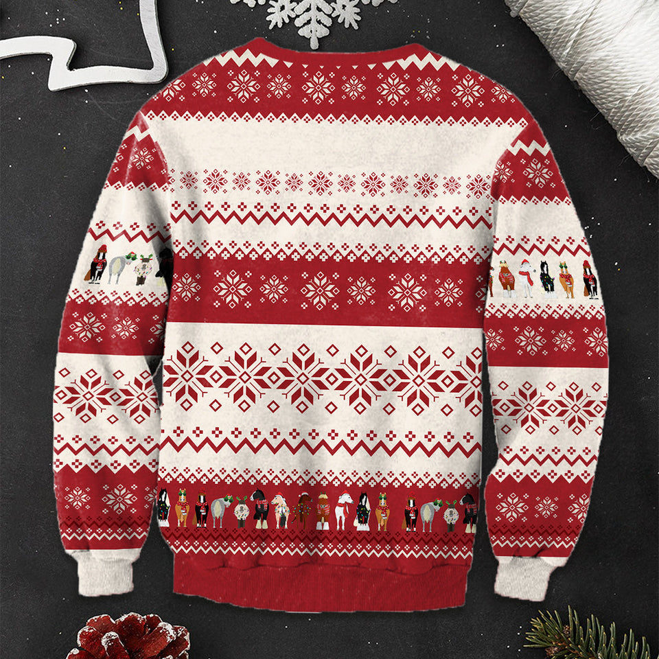 Oh What Fun It Is To Ride - Personalized Horse Ugly Sweater