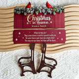 Noël au paradis - Banc commémoratif en bois personnalisé