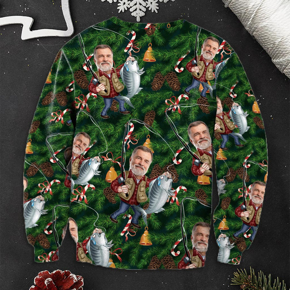 Fishing Lover - Personalized Fishing Ugly Sweater
