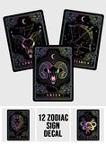Zodiac Sign Tumbler - Horoscope Decal Full