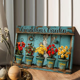 Grandma's/ Mom's ... Birth Flower Garden - Personalized Gardening Canvas And Poster