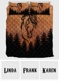 Love Horses - Personalized Horse Quilt Set