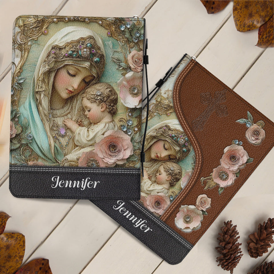 Believer - Étui à Bible en cuir chrétien personnalisé