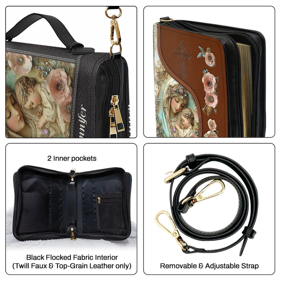 Believer - Étui à Bible en cuir chrétien personnalisé