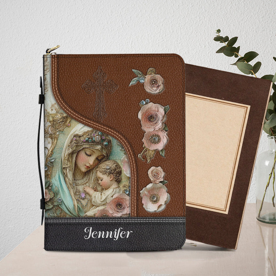 Believer - Étui à Bible en cuir chrétien personnalisé