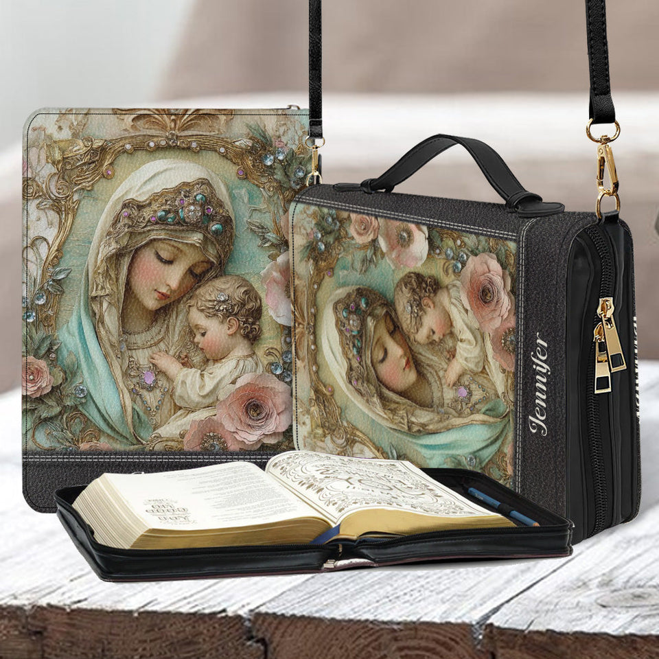 Believer - Étui à Bible en cuir chrétien personnalisé