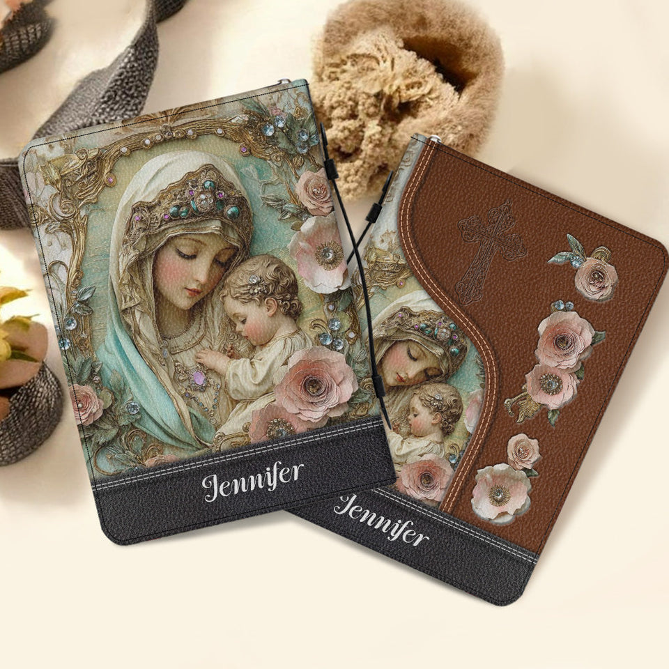 Believer - Étui à Bible en cuir chrétien personnalisé