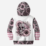 Sunflower Skull - Personalized Skull Hoodie and Leggings