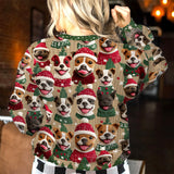 Christmas Pitbull Pattern - Dog Ugly Sweater