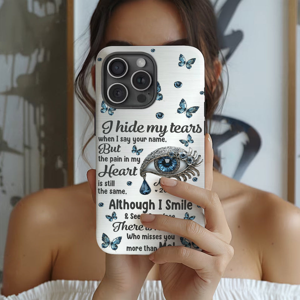Mes larmes - Coque de téléphone personnalisée en hommage à mes larmes