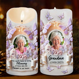 This Candle Burns In Loving Memory - Personalized Memorial Flameless Candle