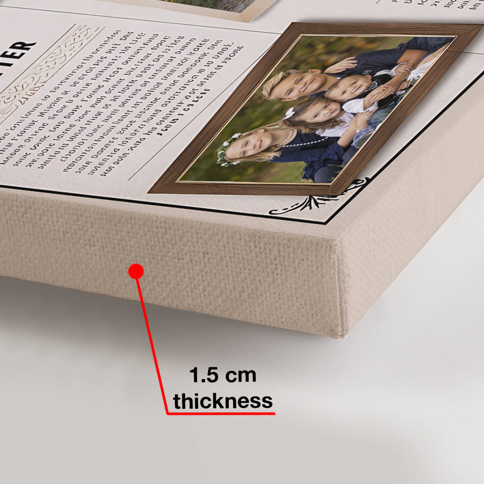 Family Newspaper - Personalized Family Canvas And Poster