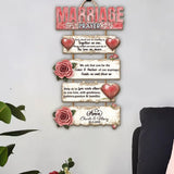Marriage Prayer - Personalized Couple Pallet Wood Sign